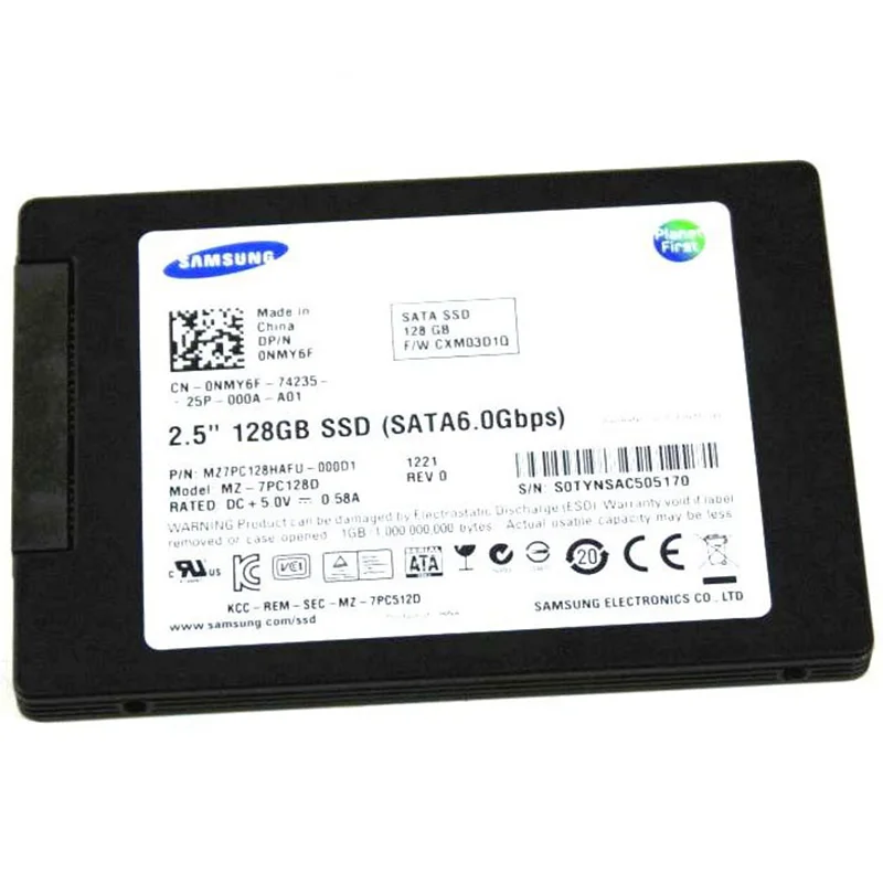 هارد SSD  ظرفیت 128 گیگابایت استوک